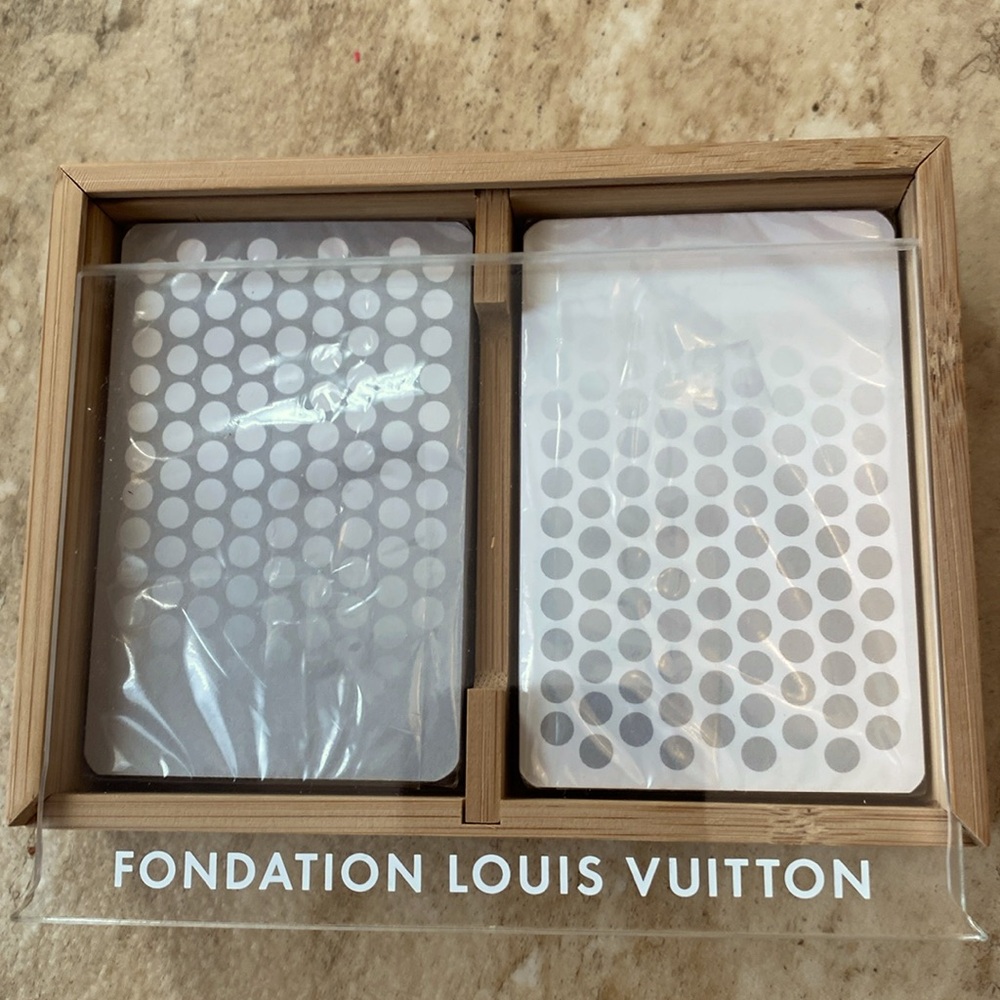 LOUIS VUITTON Playing Cards 2 Decks Paris exclusive LV Museum-COA
